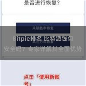 Bitpie排名 比特派钱包安全吗？专家详解其全面优势