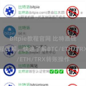 Bitpie教程官网 比特派钱包转账教程详解，快速了解BTC/ETH/TRX转账操作