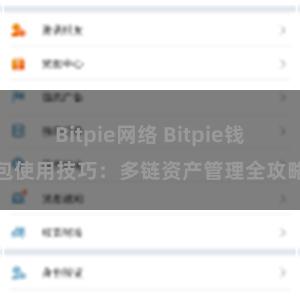 Bitpie网络 Bitpie钱包使用技巧：多链资产管理全攻略