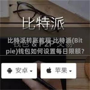 比特派转账教程 比特派(Bitpie)钱包如何设置每日限额？