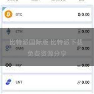 比特派国际版 比特派下载 免费资源分享