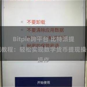 Bitpie跨平台 比特派提现教程：轻松实现数字货币提现操作