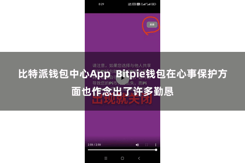 比特派钱包中心App  Bitpie钱包在心事保护方面也作念出了许多勤恳